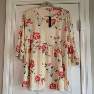 Yellow Baby Doll Shirt Size XXL